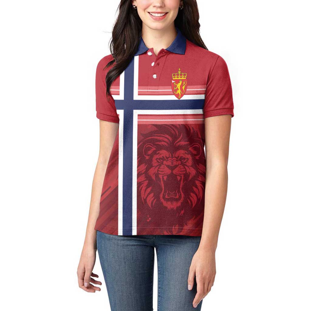 Custom Norway Football Women Polo Shirt Norges Herrelandslag i Fotball
