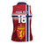 Custom Norway Football Women Sleeveless Polo Shirt Norges Herrelandslag i Fotball