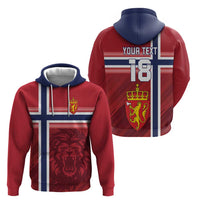 Custom Norway Football Zip Hoodie Norges Herrelandslag i Fotball