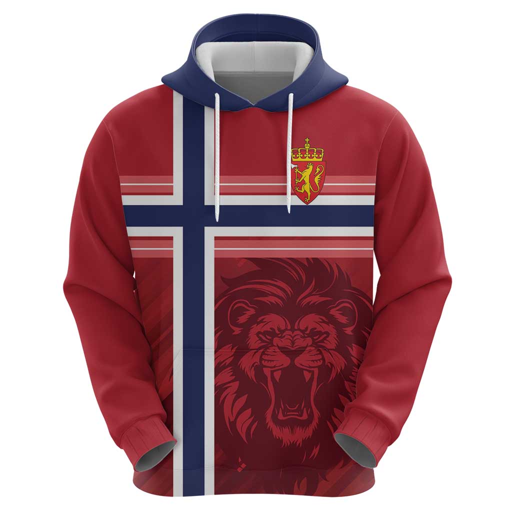 Custom Norway Football Zip Hoodie Norges Herrelandslag i Fotball