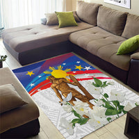 Philippines Flag Day Area Rug Lapu-Lapu Warrior Heritage Art