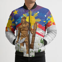 Philippines Flag Day Bomber Puffer Jacket Lapu-Lapu Warrior Heritage Art