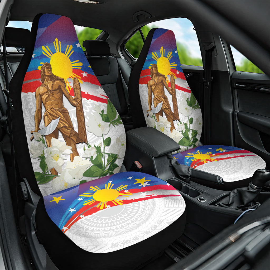 Philippines Flag Day Car Seat Cover Lapu-Lapu Warrior Heritage Art