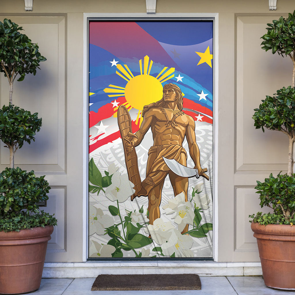 Philippines Flag Day Door Cover Lapu-Lapu Warrior Heritage Art