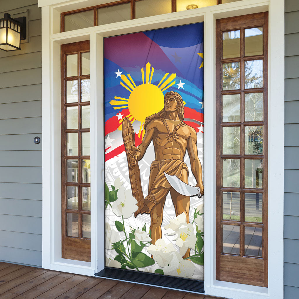 Philippines Flag Day Door Cover Lapu-Lapu Warrior Heritage Art