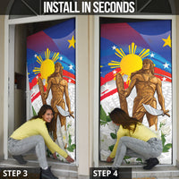 Philippines Flag Day Door Cover Lapu-Lapu Warrior Heritage Art
