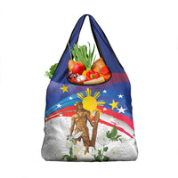 Philippines Flag Day Grocery Bag Lapu-Lapu Warrior Heritage Art