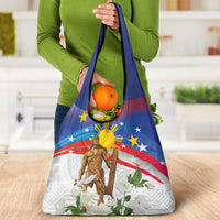 Philippines Flag Day Grocery Bag Lapu-Lapu Warrior Heritage Art