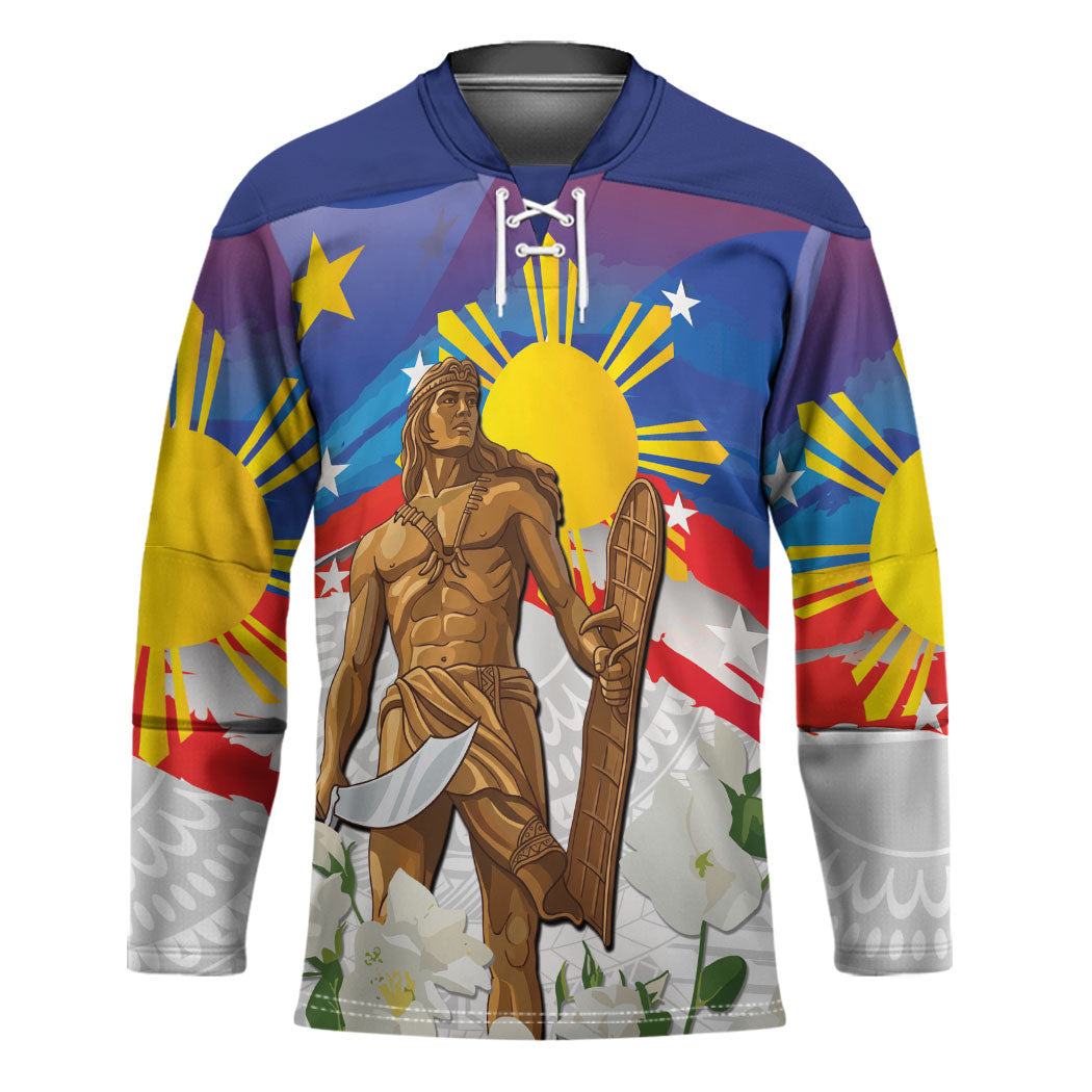 Philippines Flag Day Hockey Jersey Lapu-Lapu Warrior Heritage Art
