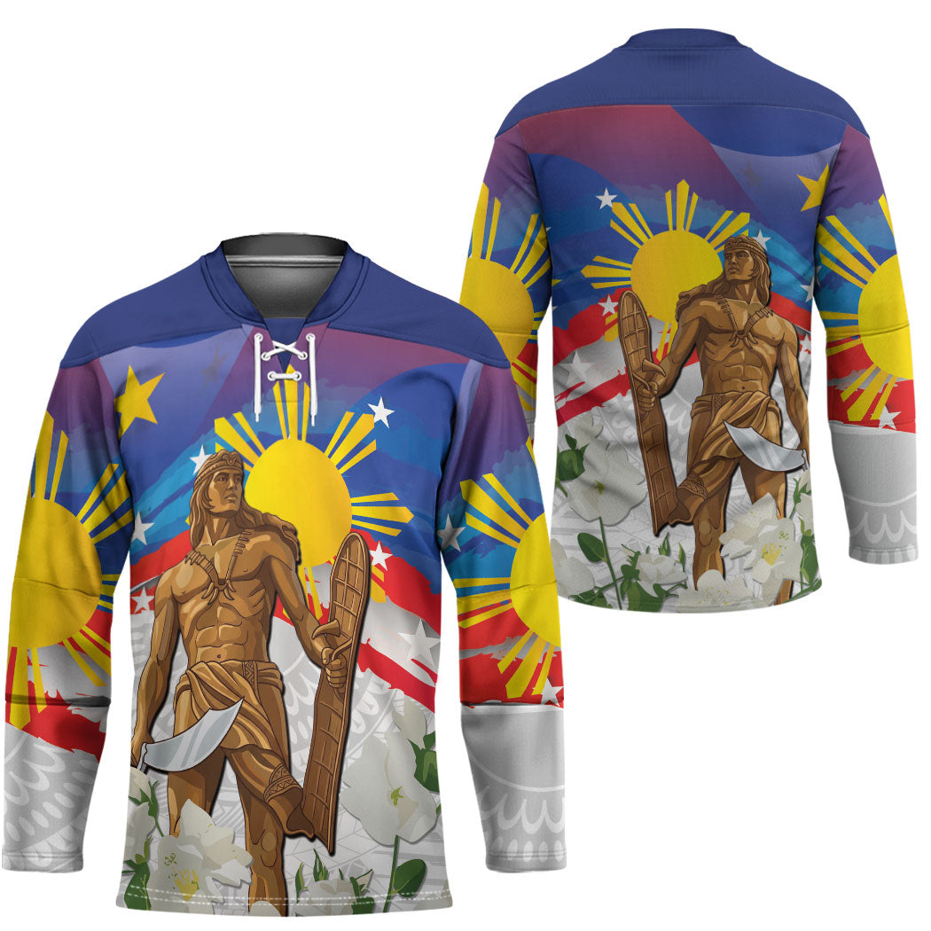 Philippines Flag Day Hockey Jersey Lapu-Lapu Warrior Heritage Art