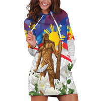 Philippines Flag Day Hoodie Dress Lapu-Lapu Warrior Heritage Art
