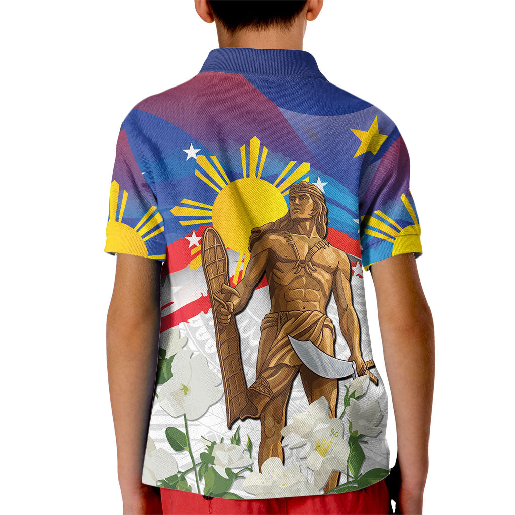 Philippines Flag Day Kid Polo Shirt Lapu-Lapu Warrior Heritage Art