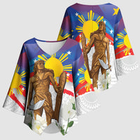 Philippines Flag Day Kimono Sleeve Blouse Lapu-Lapu Warrior Heritage Art