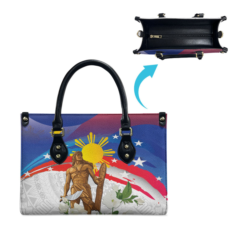 Philippines Flag Day Leather Bag Lapu-Lapu Warrior Heritage Art