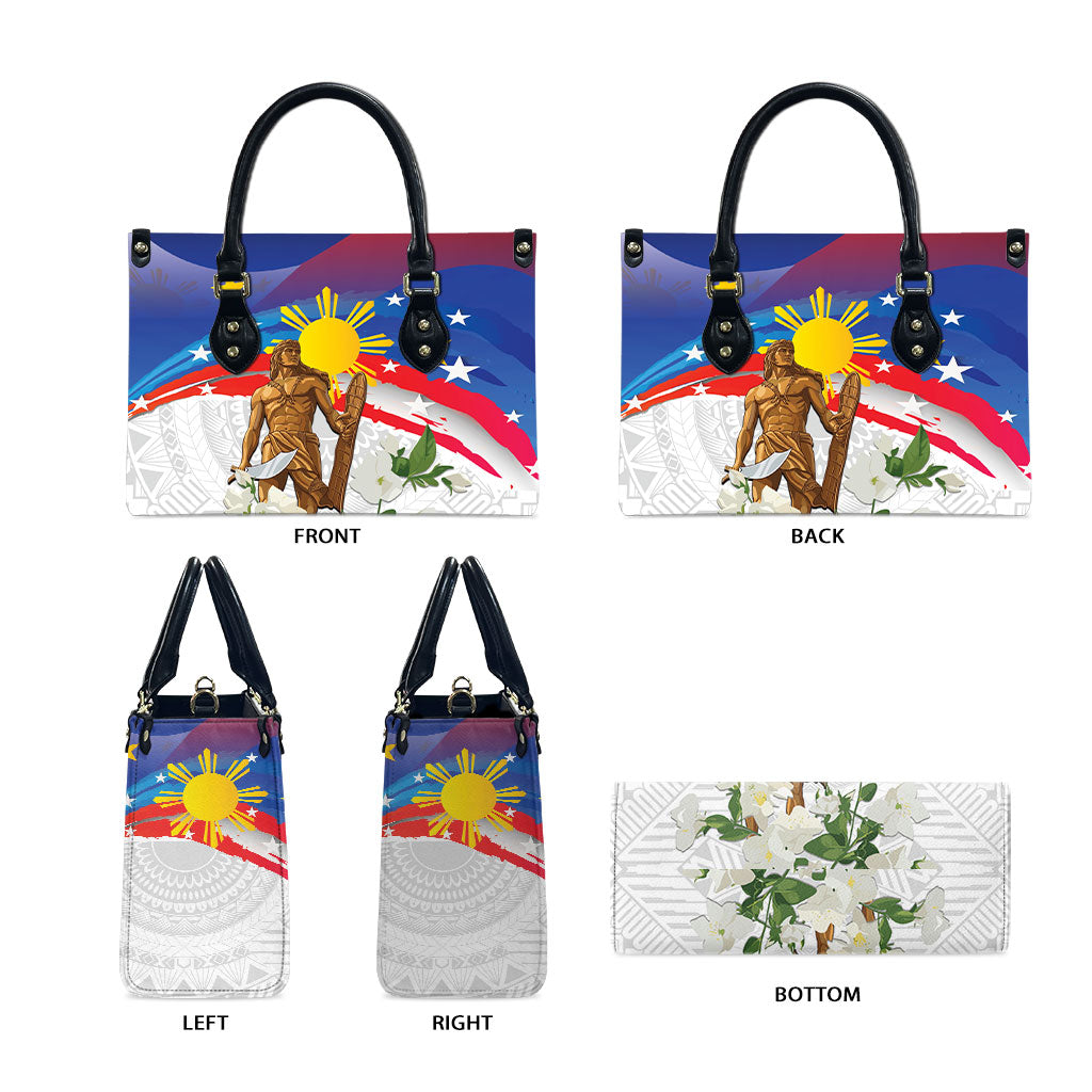 Philippines Flag Day Leather Bag Lapu-Lapu Warrior Heritage Art