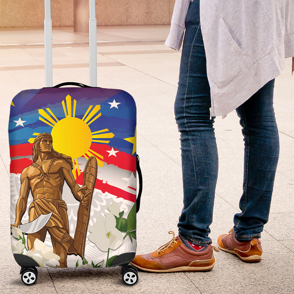 Philippines Flag Day Luggage Cover Lapu-Lapu Warrior Heritage Art