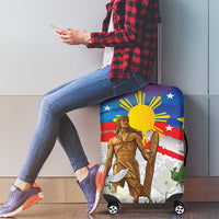 Philippines Flag Day Luggage Cover Lapu-Lapu Warrior Heritage Art