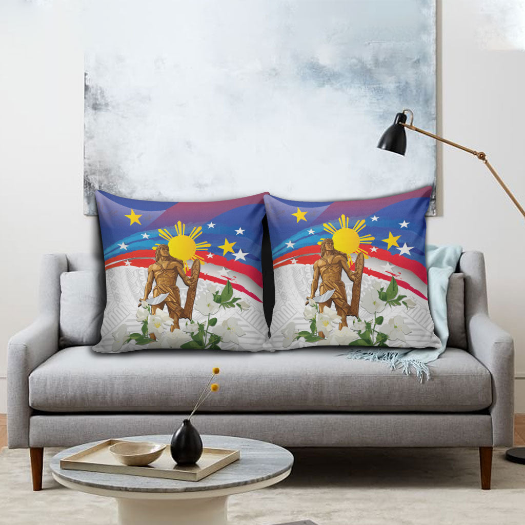 Philippines Flag Day Pillow Cover Lapu-Lapu Warrior Heritage Art