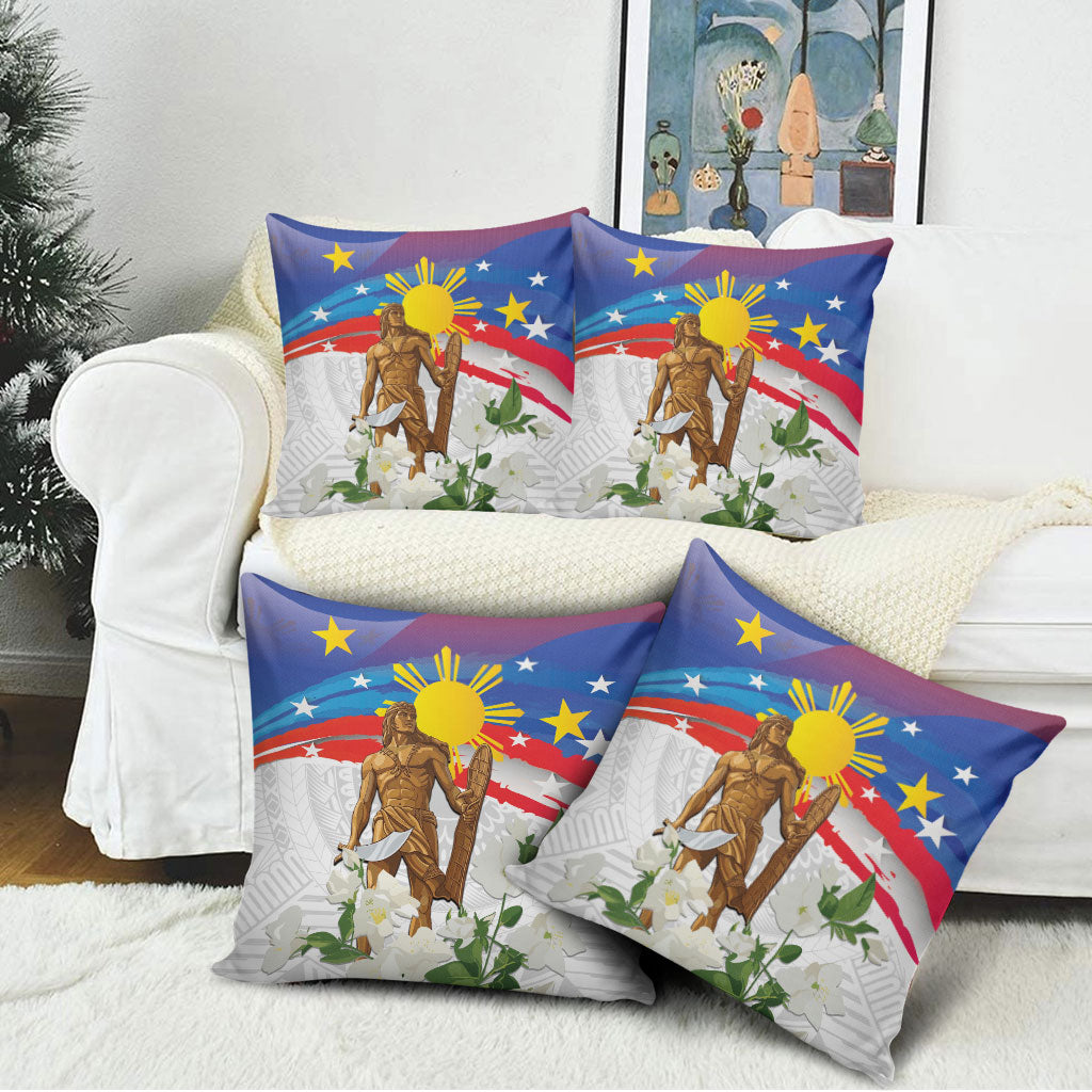 Philippines Flag Day Pillow Cover Lapu-Lapu Warrior Heritage Art