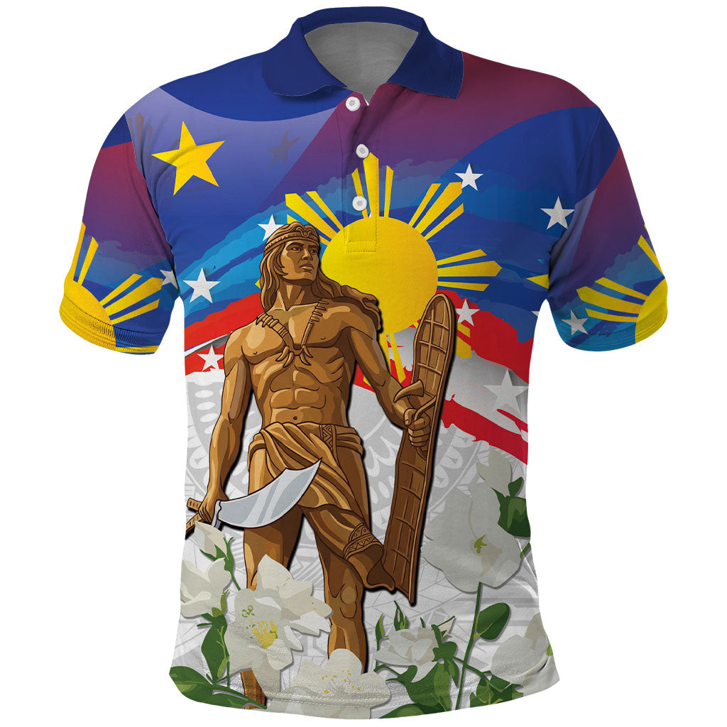 Philippines Flag Day Polo Shirt Lapu-Lapu Warrior Heritage Art