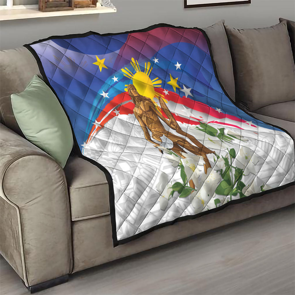 Philippines Flag Day Quilt Lapu-Lapu Warrior Heritage Art