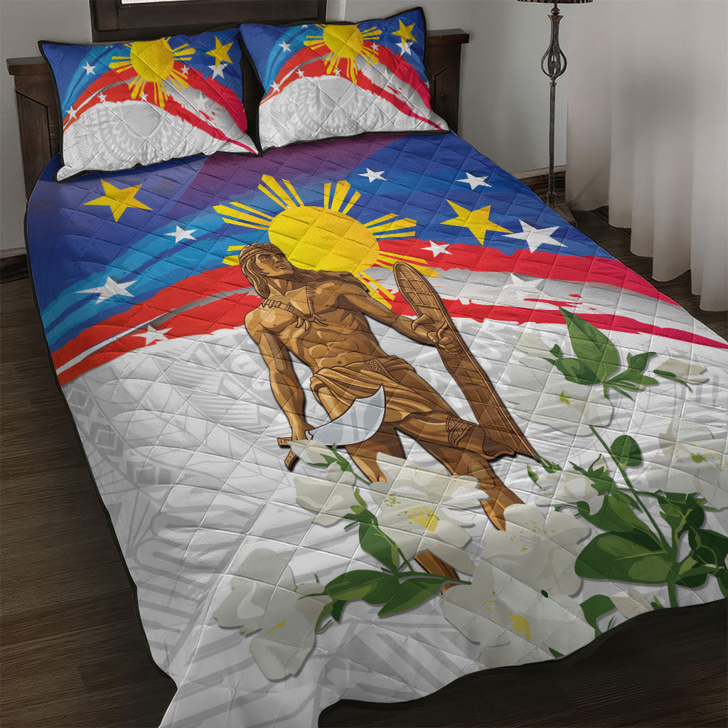 Philippines Flag Day Quilt Bed Set Lapu-Lapu Warrior Heritage Art