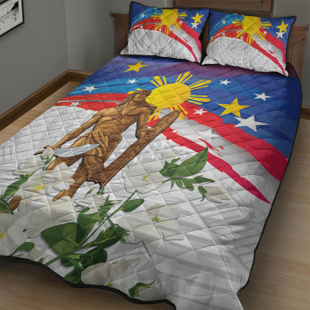Philippines Flag Day Quilt Bed Set Lapu-Lapu Warrior Heritage Art