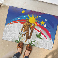 Philippines Flag Day Rubber Doormat Lapu-Lapu Warrior Heritage Art