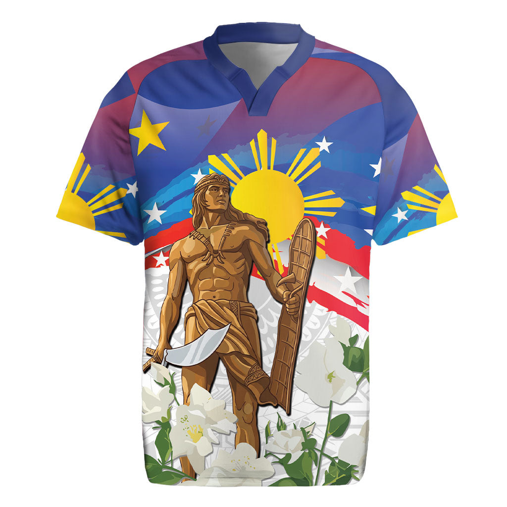 Philippines Flag Day Rugby Jersey Lapu-Lapu Warrior Heritage Art