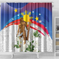 Philippines Flag Day Shower Curtain Lapu-Lapu Warrior Heritage Art