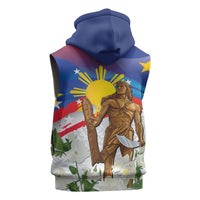 Philippines Flag Day Sleeveless Zip Hoodie Lapu-Lapu Warrior Heritage Art