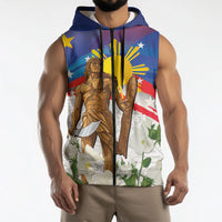 Philippines Flag Day Sleeveless Zip Hoodie Lapu-Lapu Warrior Heritage Art