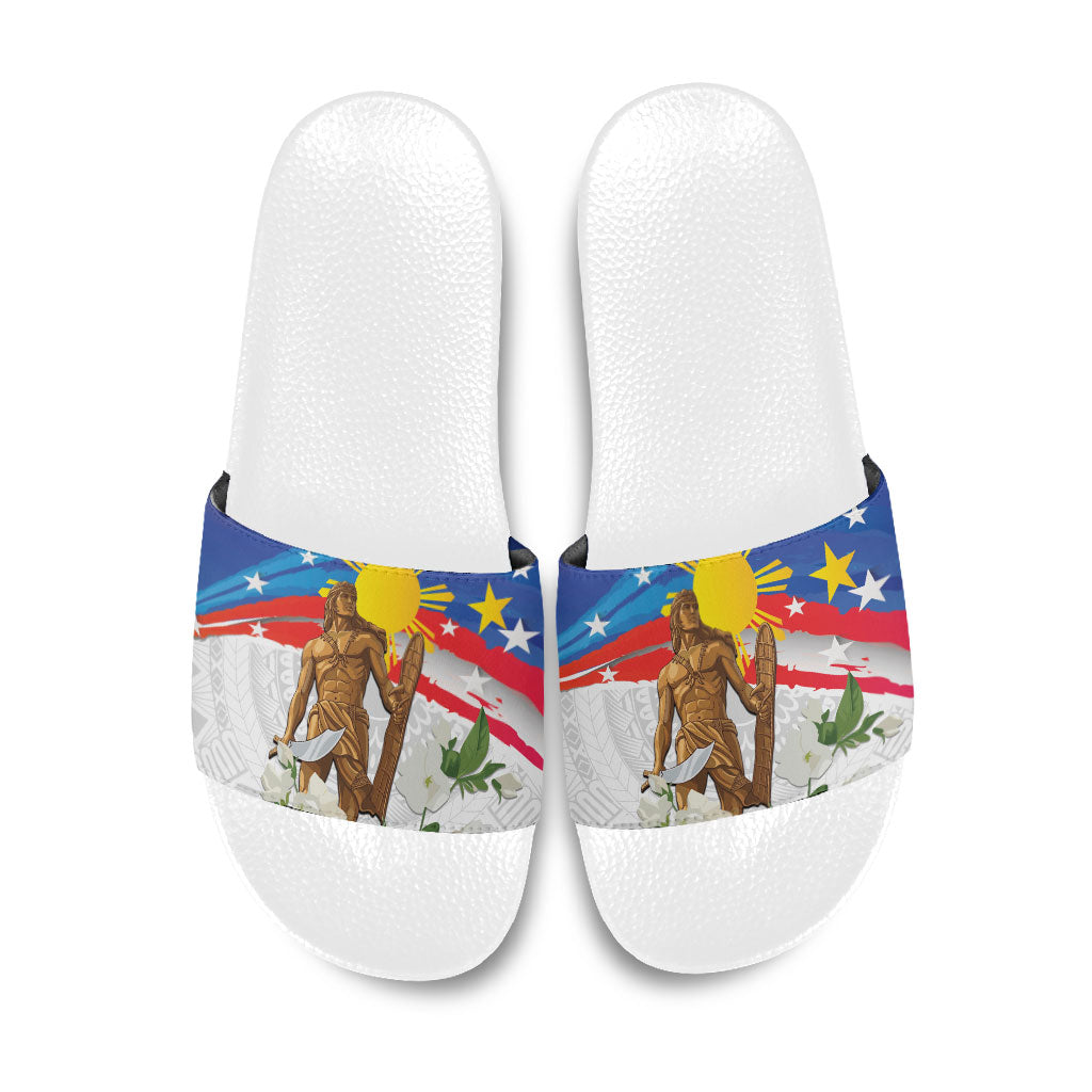 Philippines Flag Day Slide Sandals Lapu-Lapu Warrior Heritage Art