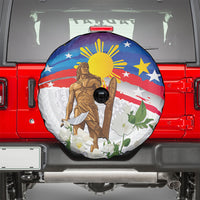 Philippines Flag Day Spare Tire Cover Lapu-Lapu Warrior Heritage Art