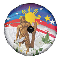 Philippines Flag Day Spare Tire Cover Lapu-Lapu Warrior Heritage Art