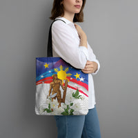 Philippines Flag Day Tote Bag Lapu-Lapu Warrior Heritage Art