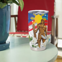 Philippines Flag Day Tumbler Cup Lapu-Lapu Warrior Heritage Art