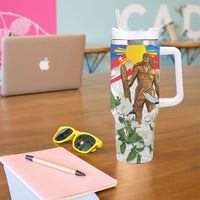 Philippines Flag Day Tumbler With Handle Lapu-Lapu Warrior Heritage Art