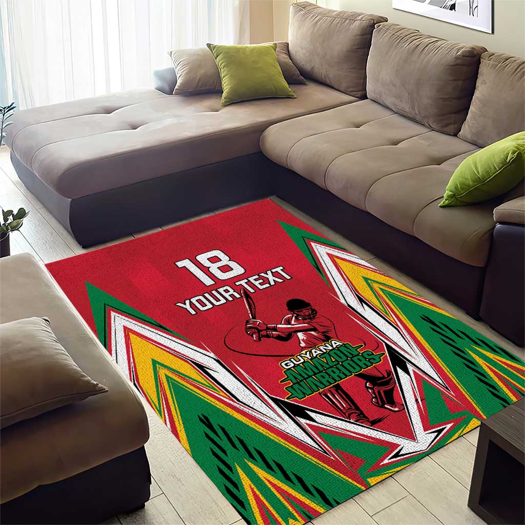 Custom Guyana Cricket Spirit Area Rug Amazon Warriors Inspired - Wonder Print Shop