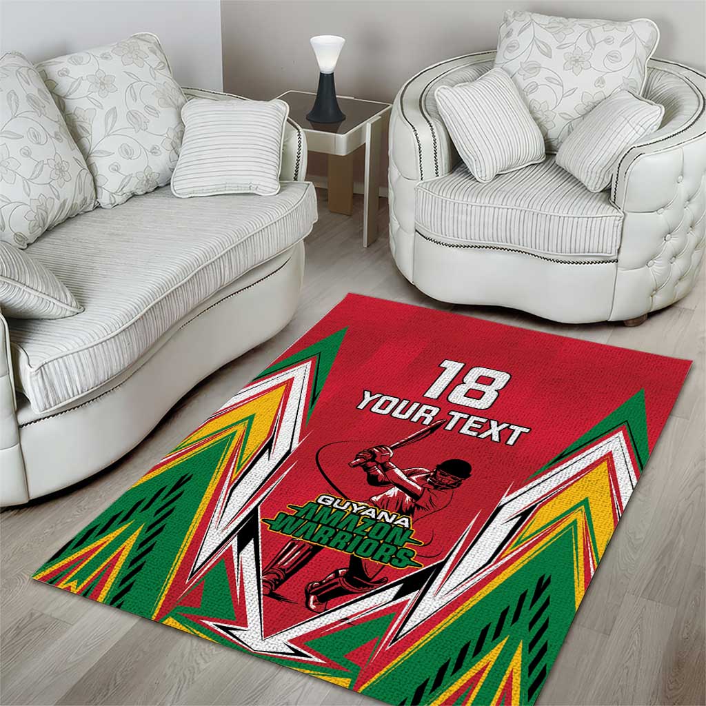 Custom Guyana Cricket Spirit Area Rug Amazon Warriors Inspired - Wonder Print Shop