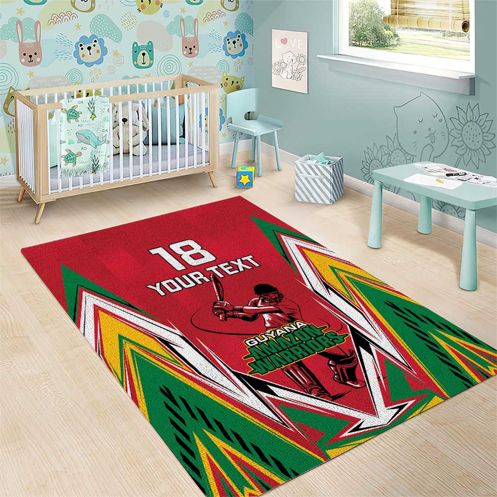 Custom Guyana Cricket Spirit Area Rug Amazon Warriors Inspired - Wonder Print Shop