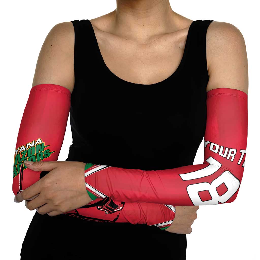 Custom Guyana Cricket Spirit Arm Sleeves Amazon Warriors Inspired - Wonder Print Shop
