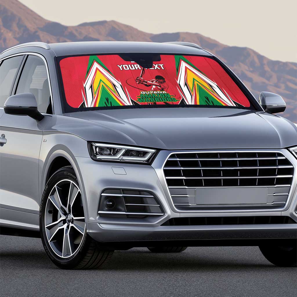 Custom Guyana Cricket Spirit Auto Sun Shade Amazon Warriors Inspired - Wonder Print Shop