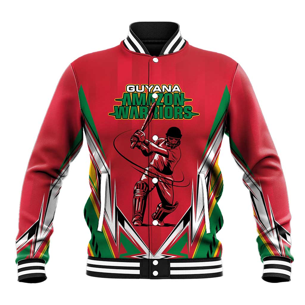 Custom Guyana Cricket Spirit Baseball Jacket Amazon Warriors Inspired - Wonder Print Shop