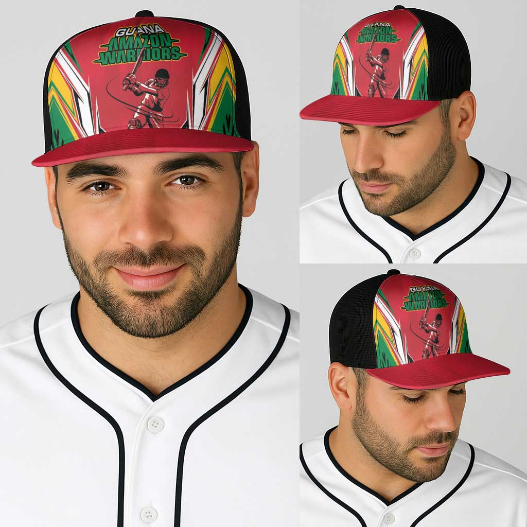 Guyana Cricket Spirit Baseball Net Cap Amazon Warriors Inspired - Wonder Print Shop