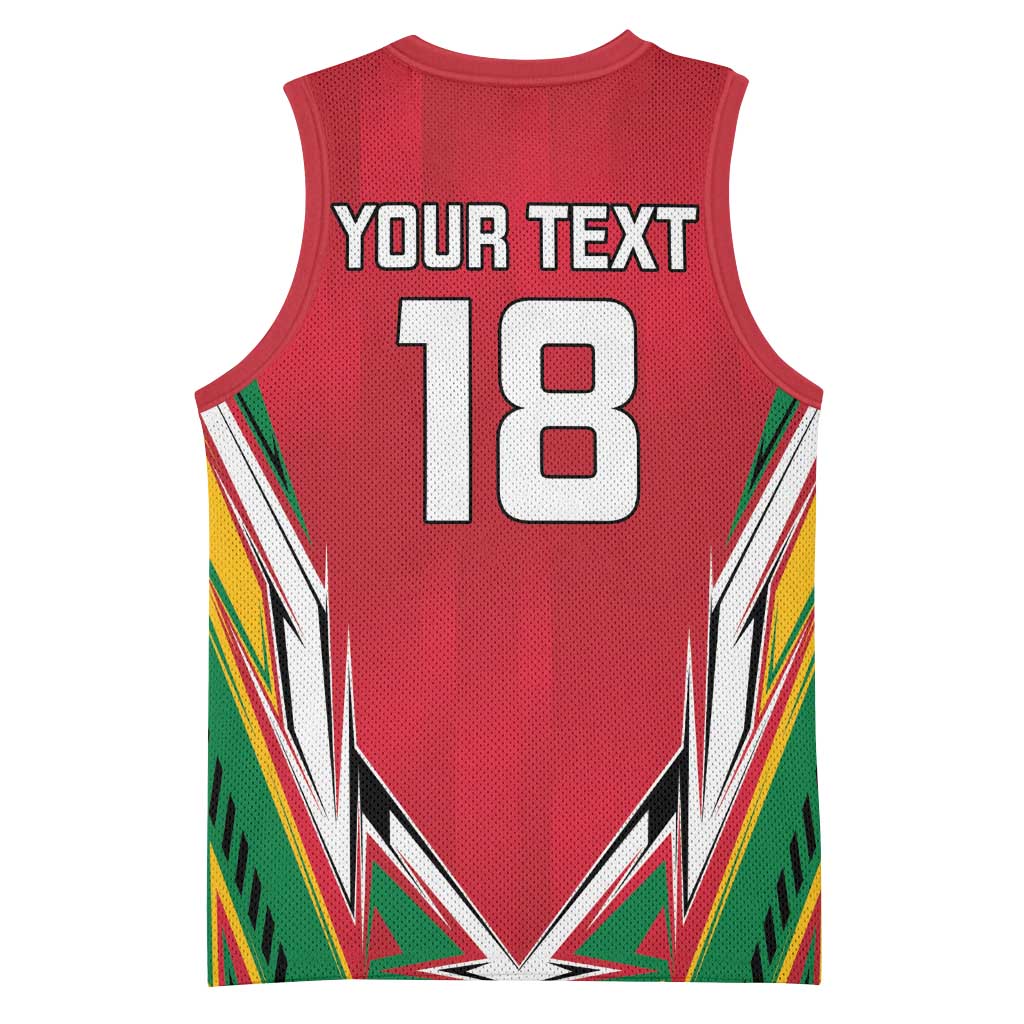 Custom Guyana Cricket Spirit Basketball Jersey Amazon Warriors Inspired - Wonder Print Shop