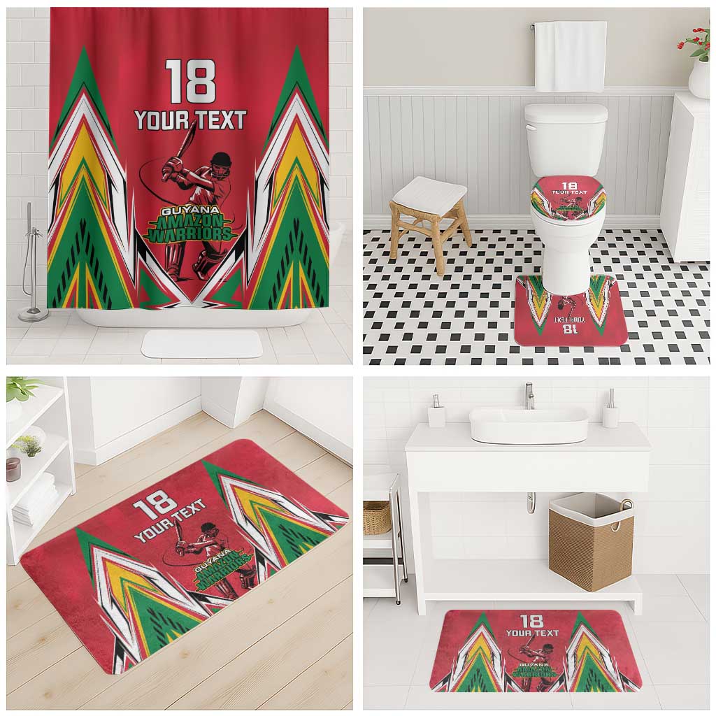 Custom Guyana Cricket Spirit Bathroom Set Amazon Warriors Inspired - Wonder Print Shop