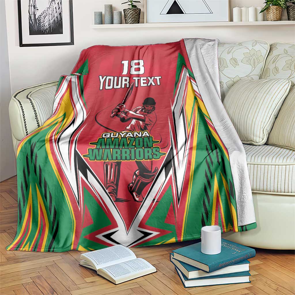 Custom Guyana Cricket Spirit Blanket Amazon Warriors Inspired - Wonder Print Shop