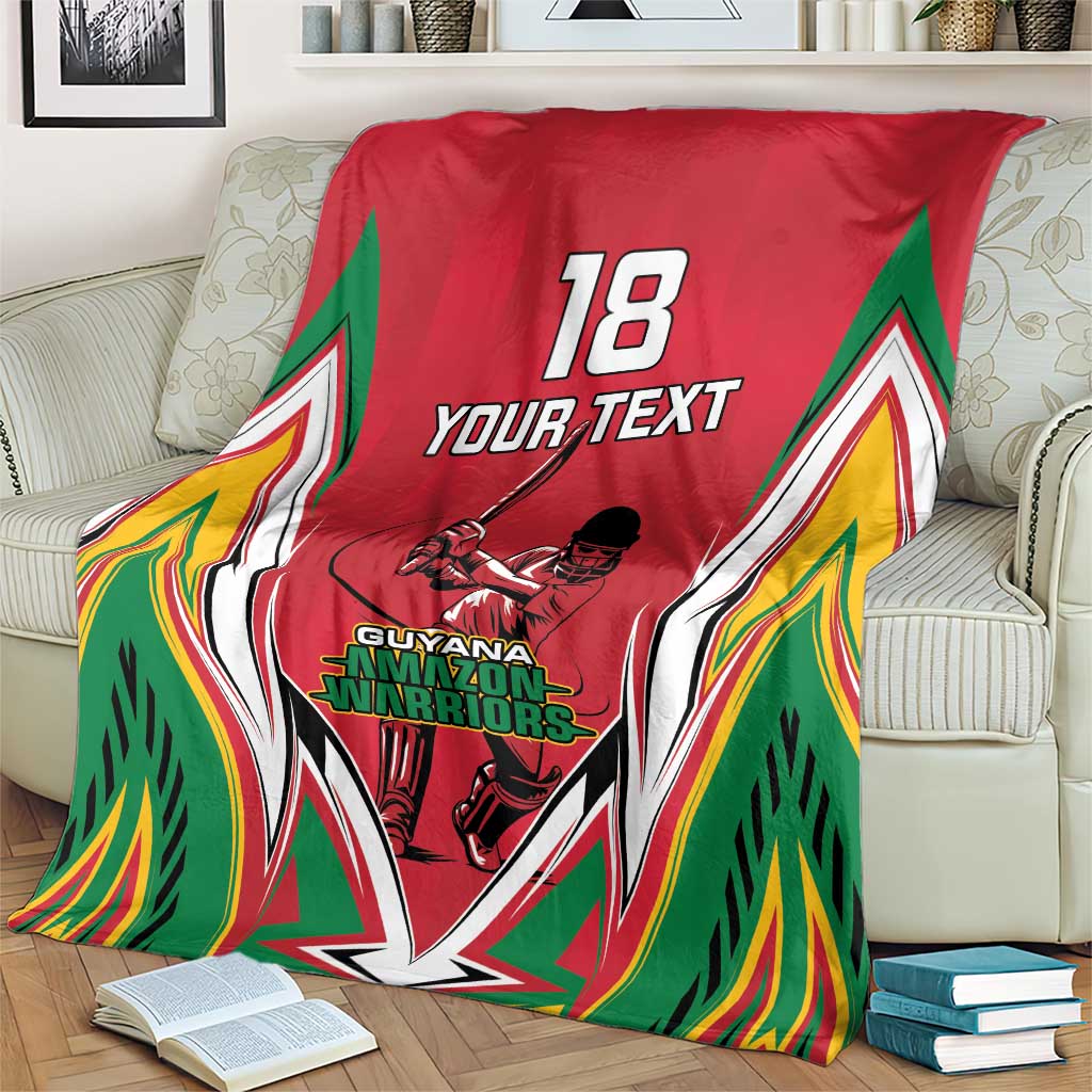 Custom Guyana Cricket Spirit Blanket Amazon Warriors Inspired - Wonder Print Shop
