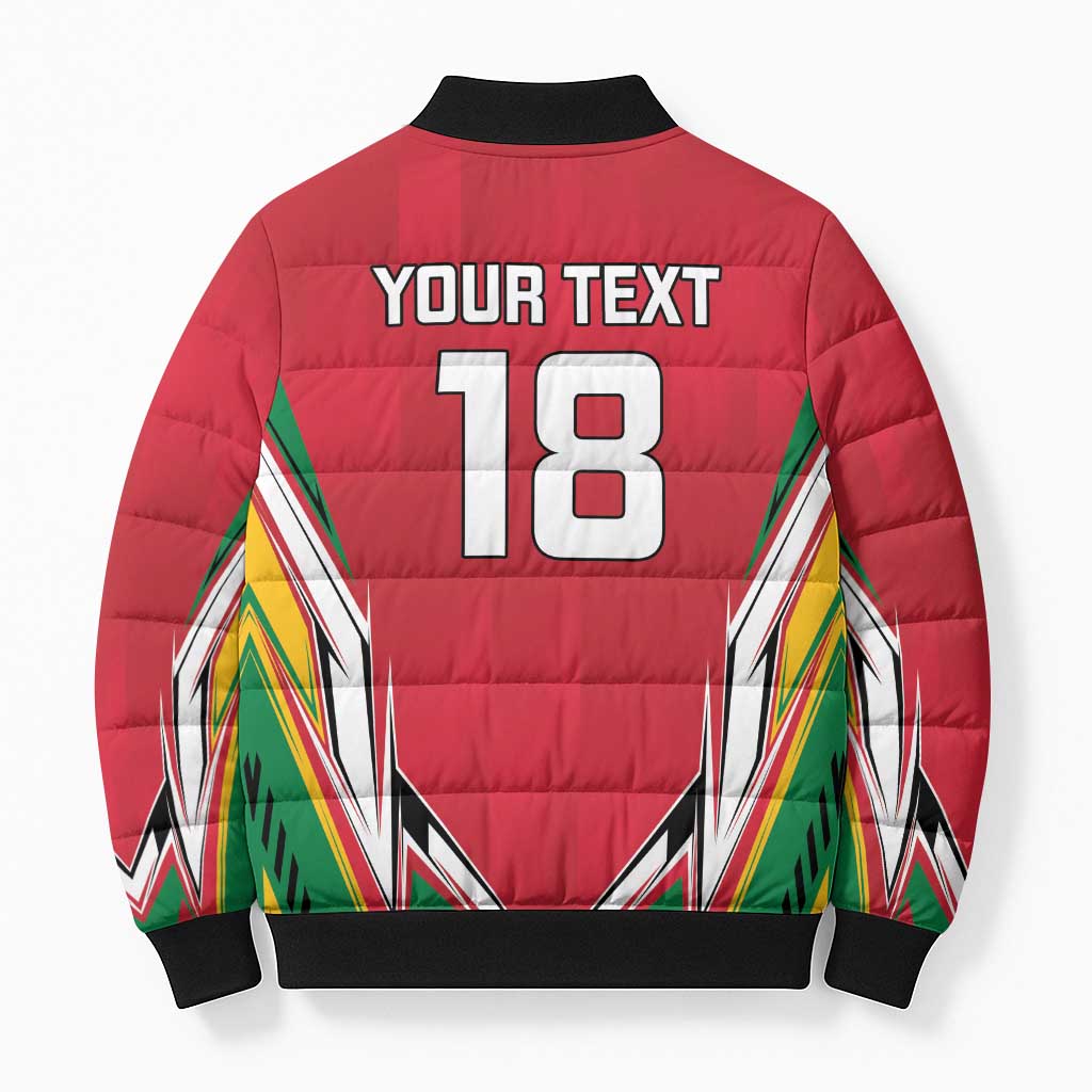 Custom Guyana Cricket Spirit Bomber Puffer Jacket Amazon Warriors Inspired - Wonder Print Shop